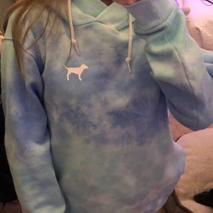 victoria secret PINK tie dye hoodie